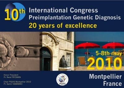 10TH INTERNATIONAL CONGRESS PREIMPLANTATION GENETIC DIAGNOSIS MONTPELLIER 2010