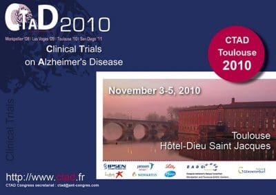 CLINICAL TRIALS ON ALZHEIMER’S DISEASE TOULOUSE 2010
