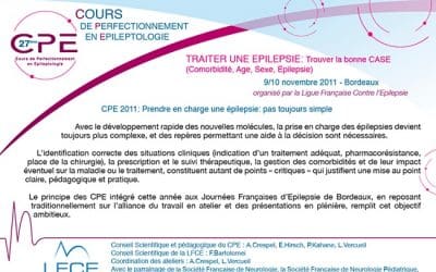 27ème Cours de Perfectionnement en Epileptologie BORDEAUX 2011