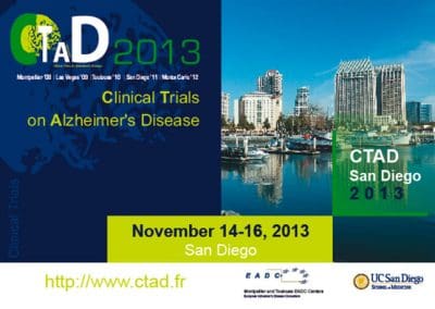 CLINICAL TRIALS ON ALZHEIMER’S DISEASE SAN DIEGO 2013