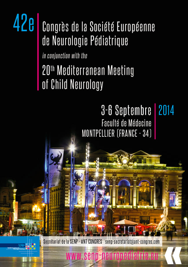 2014 – -42eME-ReUNION-DE-LA-SOCIeTe-EUROPeENNE-DE-NEUROLOGIE-PeDIATRIQUE-MONTPELLIER-2014