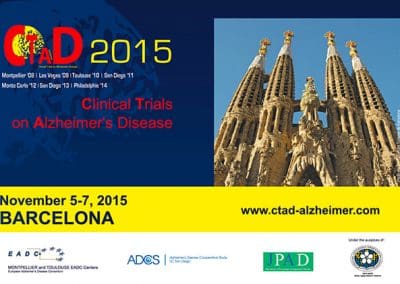 CLINICAL TRIALS ON ALZHEIMER’S DISEASE BARCELONE 2015