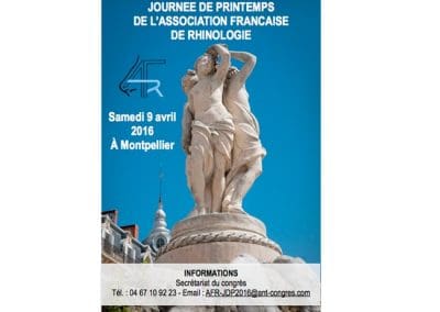 Journée de Printemps de l’Association Française de Rhinologie MONTPELLIER