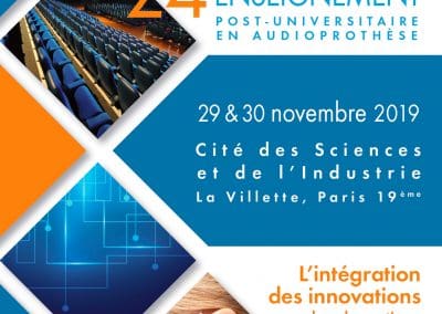 24EME ENSEIGNEMENT POST-UNIVERSITAIRE EN AUDIOPROTHESE (EPU)